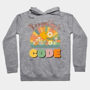 It's A Good Day To Code, Programmer Retro Sunset Hoodie